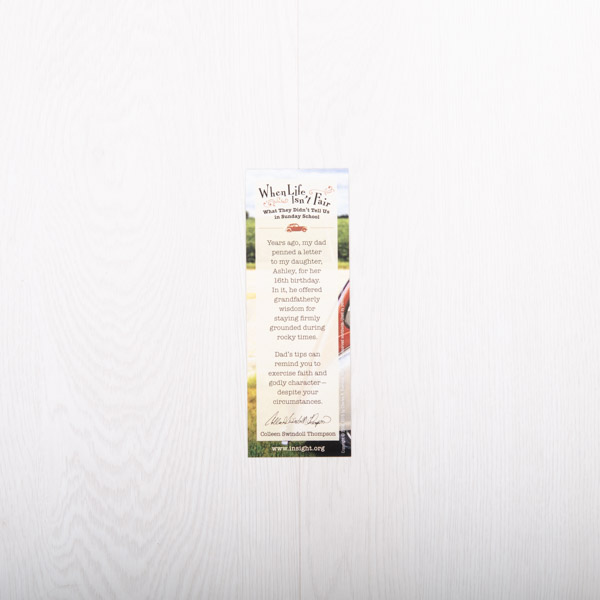 Chuck's Ten Tips Bookmark (When Life Isn't Fair Bookmark)